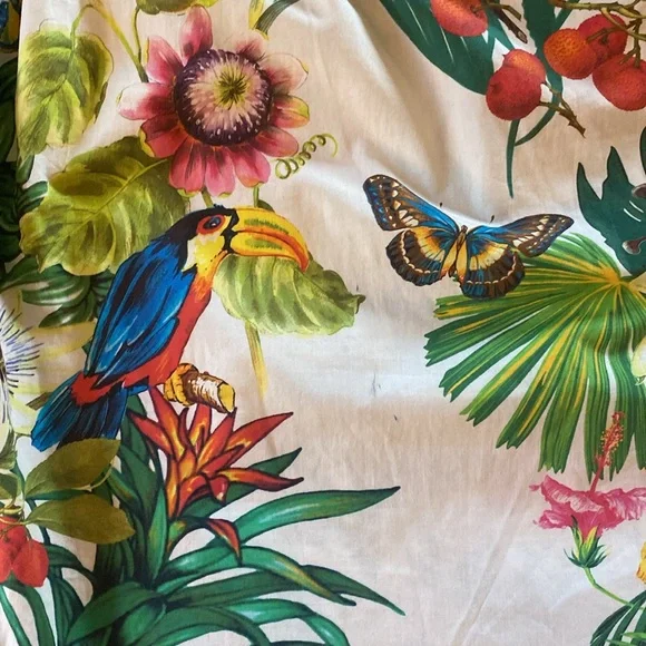 J. Crew Multicolor Tropical Dress/ Size 10/ GORGEOUS PRINT - Picture 3 of 10